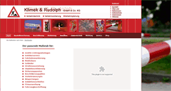 Desktop Screenshot of klimek-rudolph.de