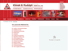 Tablet Screenshot of klimek-rudolph.de